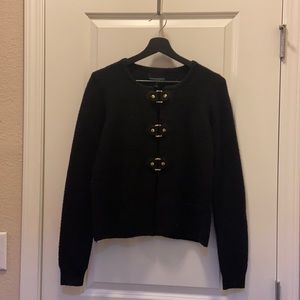 Cynthia Rowley Black knit sweater/ cardigan